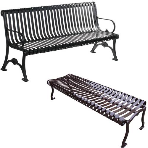 Park Benches - Coated Metal