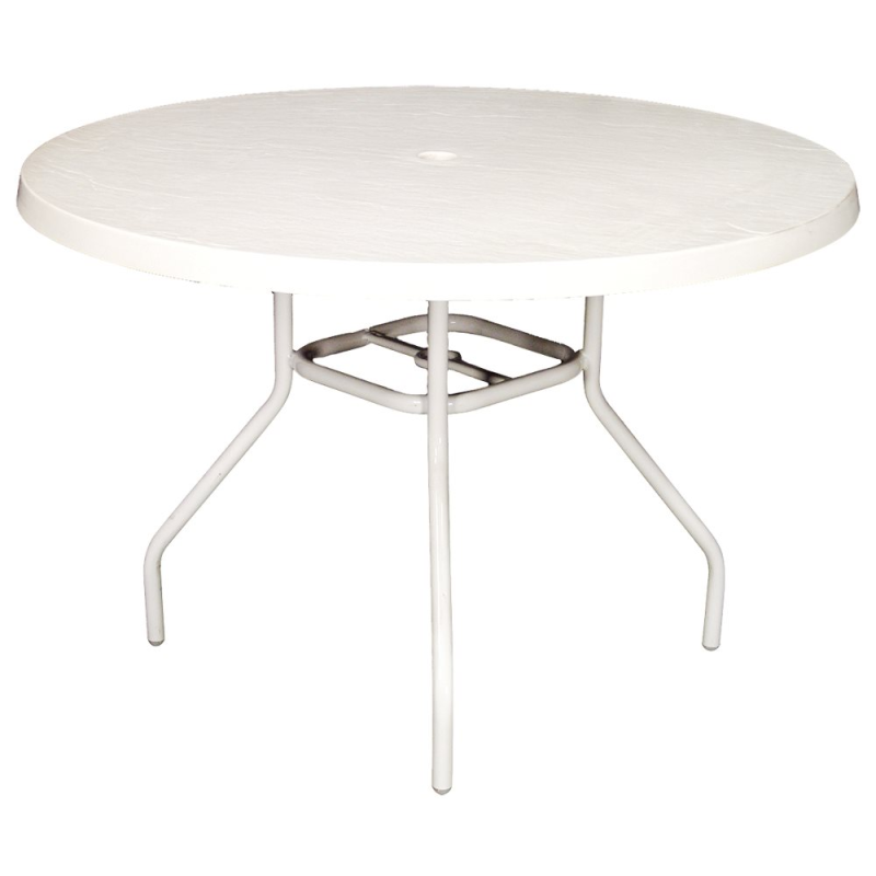 36 Round Fiberglass Top Table