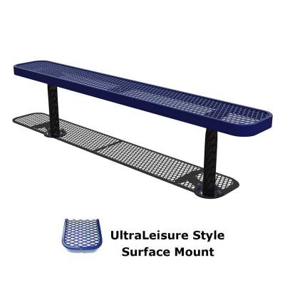 6' and 8' UltraLeisure Backless Bench - Surface and Inground Mount