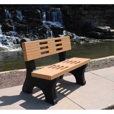 4', 6' and 8' Ariel Recycled Plastic Bench - Portable