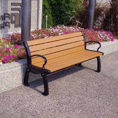 4', 5', 6' and 8' Heritage Recycled Plastic Bench - Portable/Surface Mount