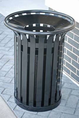 12 and 20 Gallon Providence Steel Trash Receptacle 