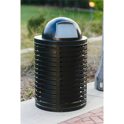 32 Gallon Horizontal Strap Trash Receptacle