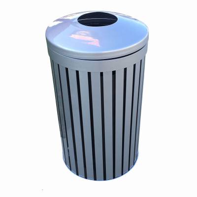 24 Gallon Iron Valley Trash Receptacle