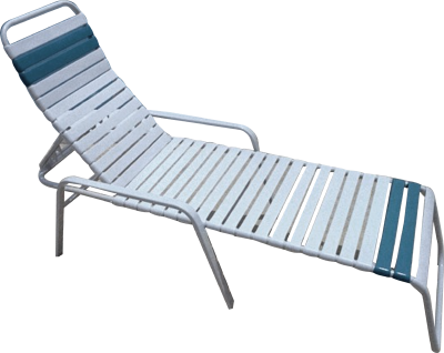 Welded Contract Siesta Stacking Strap Chaise