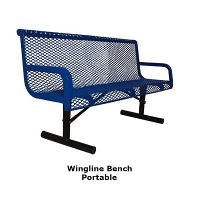 4' and 6' Wingline Style Bench - Portable