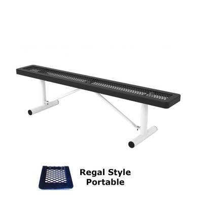 6' and 8' Regal Backless Bench - Portable
