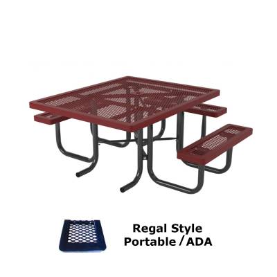 46" x 57" Regal Picnic Table, ADA - Portable