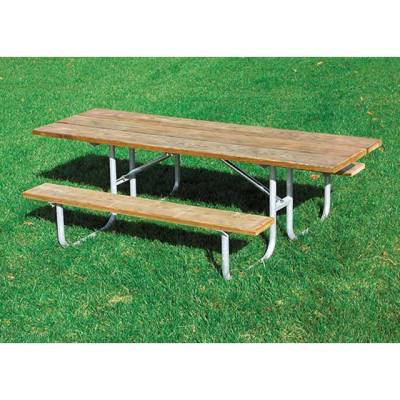 8' Heavy-Duty Picnic Table, 1 5/8" Pipe - ADA Portable