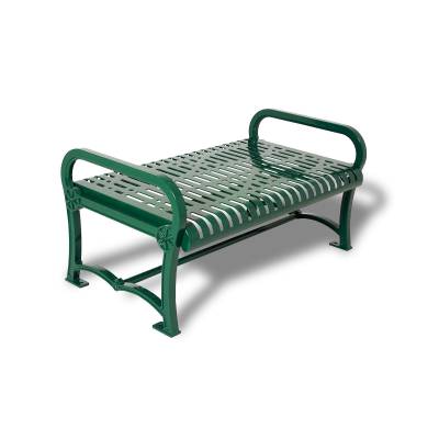 4', 6' and 8' Charleston Cast Aluminum Backless Bench - Portable/Surface Mount.