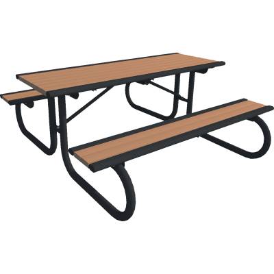 6' Richmond Recycled Plastic Table, Portable