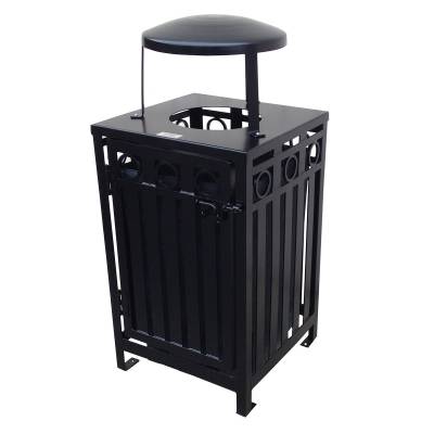 32 Gallon Iron Valley Trash Receptacle