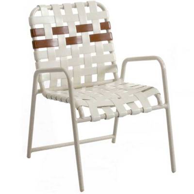Welded Contract Lido Stacking Cross Strap Chair