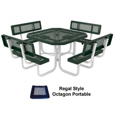 46" Square and Octagonal Specialty Picnic Table - Portable