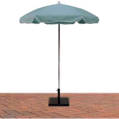 6 1/2 Ft. Flat Top Umbrella, Steel Ribs - Push Up Style with or without Tilt