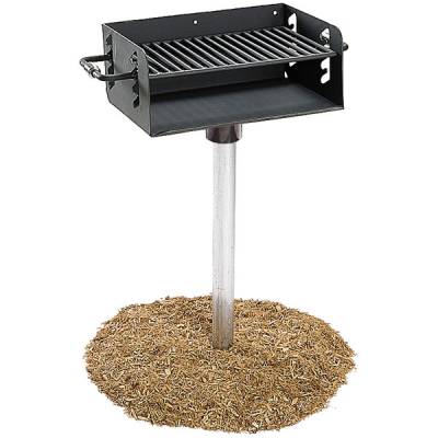 Adjustable ADA Rotating Grill, 280 and 300 Sq. Inch - Inground Mount