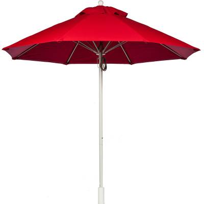 Frankford Monterey 11 Ft. Aluminum Market Umbrella, Fiberglass Ribs - Pulley Lift