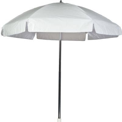 Frankford Lifeguard 6 1/2 Ft. Flat Top Umbrella, Steel Ribs - Push Up Style without Tilt