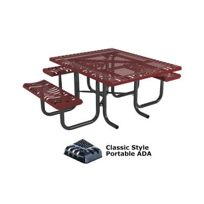 46" x 57" Classic Picnic Table, ADA - Portable