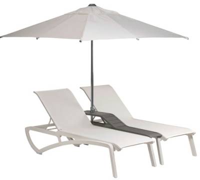 Sunset Sling Duo Chaise Lounge with Console