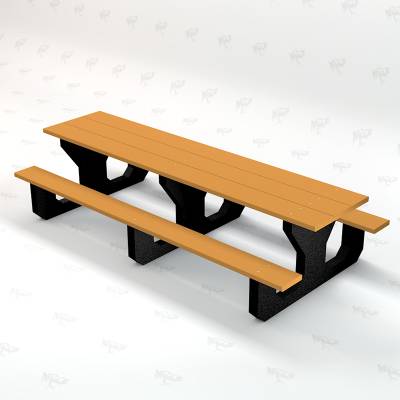 Toddler 6' Recycled Plastic Park Place Picnic Table, Portable 