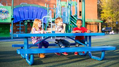 Elementary 6' and 8' Regal Picnic Table - Portable