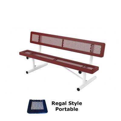 6' Regal Elementary Bench - Portable