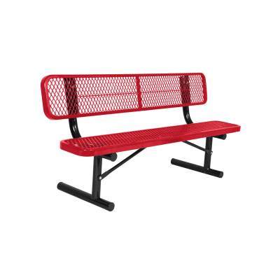 E-Series 6-Ft Park Bench with Back
