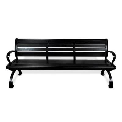 6' Aluminum Bench with Back - Powder Coated