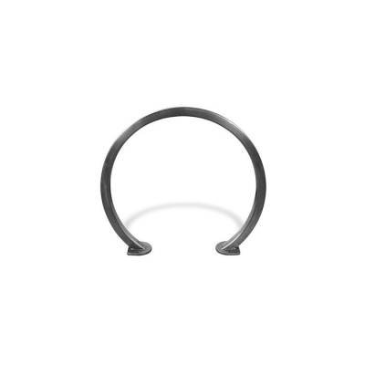 2 Bike Circular Rack - 2" Square Tubing - Stainless Steel