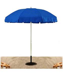 7 1/2 Ft. Flat Top Umbrella, Steel Ribs - Push Up Style with Tilt. 