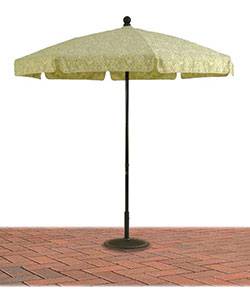 Umbrellas & Bases - Commercial Patio Umbrellas - 7 1/2 Ft. Commercial Standard Aluminum Umbrella, Fiberglass Ribs - Push Up or Crank Up Style without Tilt