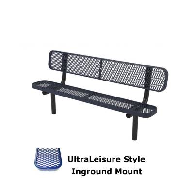 6' and 8' UltraLeisure Bench - Surface and Inground Mount - Image 2
