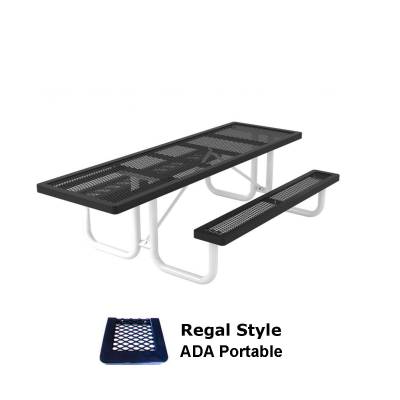 Picnic Tables - ADA Accessible - 6' and 8' Regal Picnic Table, ADA - Portable