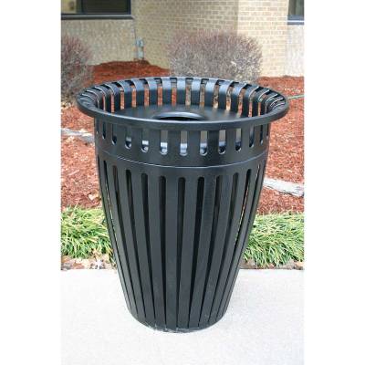 32 Gallon Crown Trash Receptacle with Flared Top - Image 1