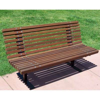 4', 5, 6, and 8' Palisade Contour Bench - Surface Mounted/Inground Mount. - Image 2