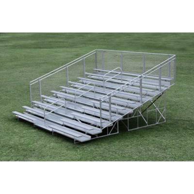 10 Row Non-Elevated Aluminum Bleacher - Image 2