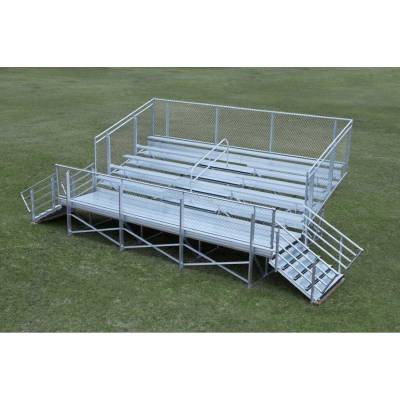 5 Row Elevated Aluminum Bleacher