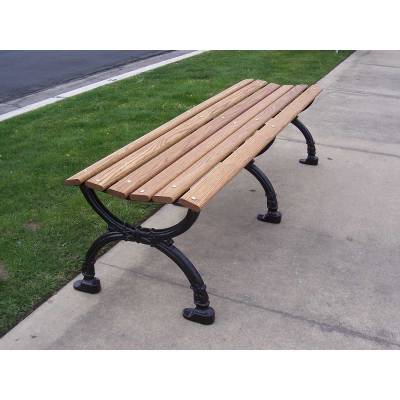4', 5' and 80" Victorian Backless Bench - Portable/Surface Mount - Image 2