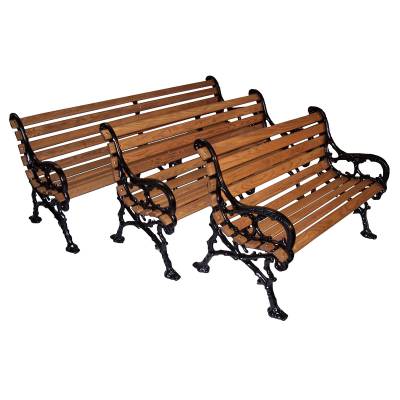 4', 5' and 80" Woodland Bench - Portable/Surface Mount. - Image 3