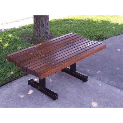 4', 5', 6' and 8' Boulevard Backless Bench - Portable/Inground/Surface Mount. - Image 3