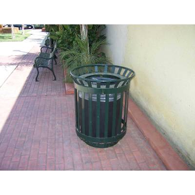 45 Gallon Iron Valley Trash Receptacle - Image 2