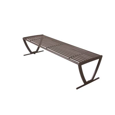 6' Augusta Backless Bench - Portable/Surface Mount