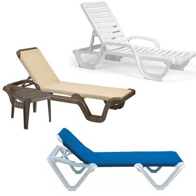 Grosfillex Patio Furniture - Resin Chaises
