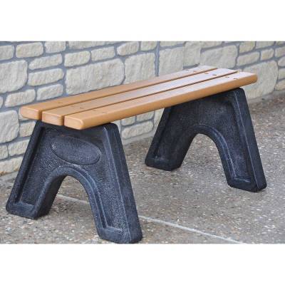 Park Benches - Recycled Plastic  - 4', 6' and 8' Sport Recycled Plastic Bench - Portable 