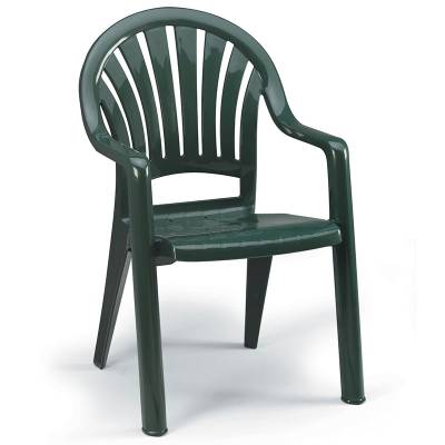 Pacific Fanback Stacking Armchair - Image 1