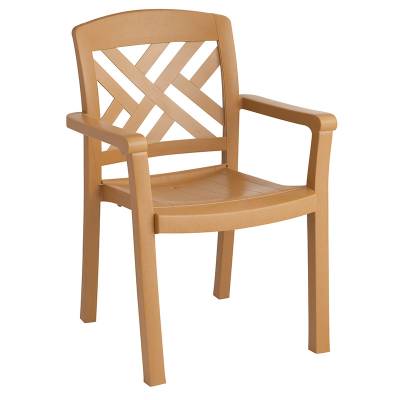 Resin outlet stacking chairs