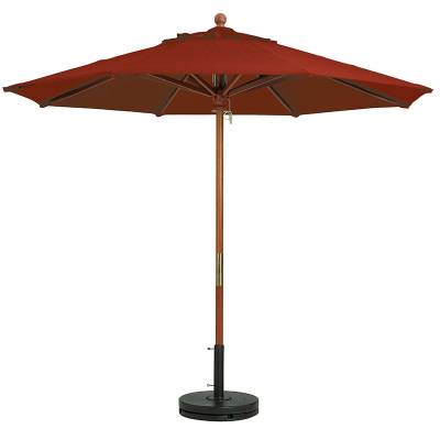 Grosfillex Patio Furniture - 7' Wood Market Octagon Umbrella