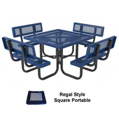 46" Square and Octagonal Specialty Picnic Table - Portable - Image 2