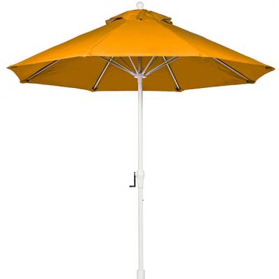 Umbrellas & Bases - Commercial Market Umbrellas - Frankford Monterey 7 1/2 Ft. Aluminum Market Umbrella, Fiberglass Ribs - Crank with Auto Tilt